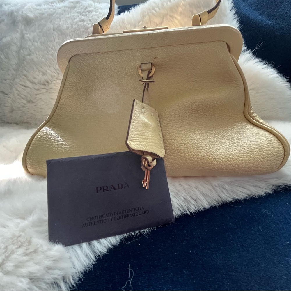 PRADA.   MADRAS CERNIERA SMALL DOCTOR BAG